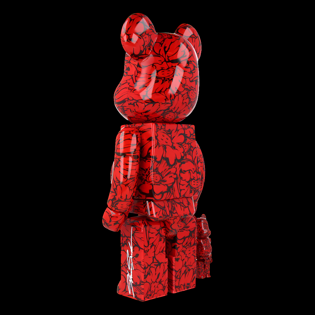 400% + 100% Bearbrick Shun Sudo - Mr Scarlet