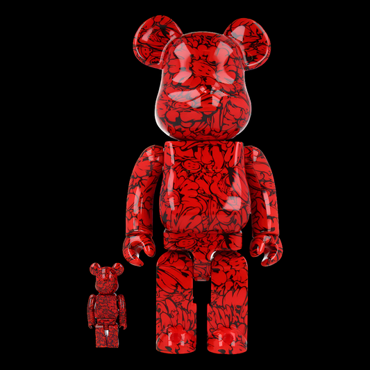 400% + 100% Bearbrick Shun Sudo - Mr Scarlet