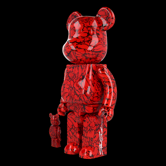 400% + 100% Bearbrick Shun Sudo - Mr Scarlet
